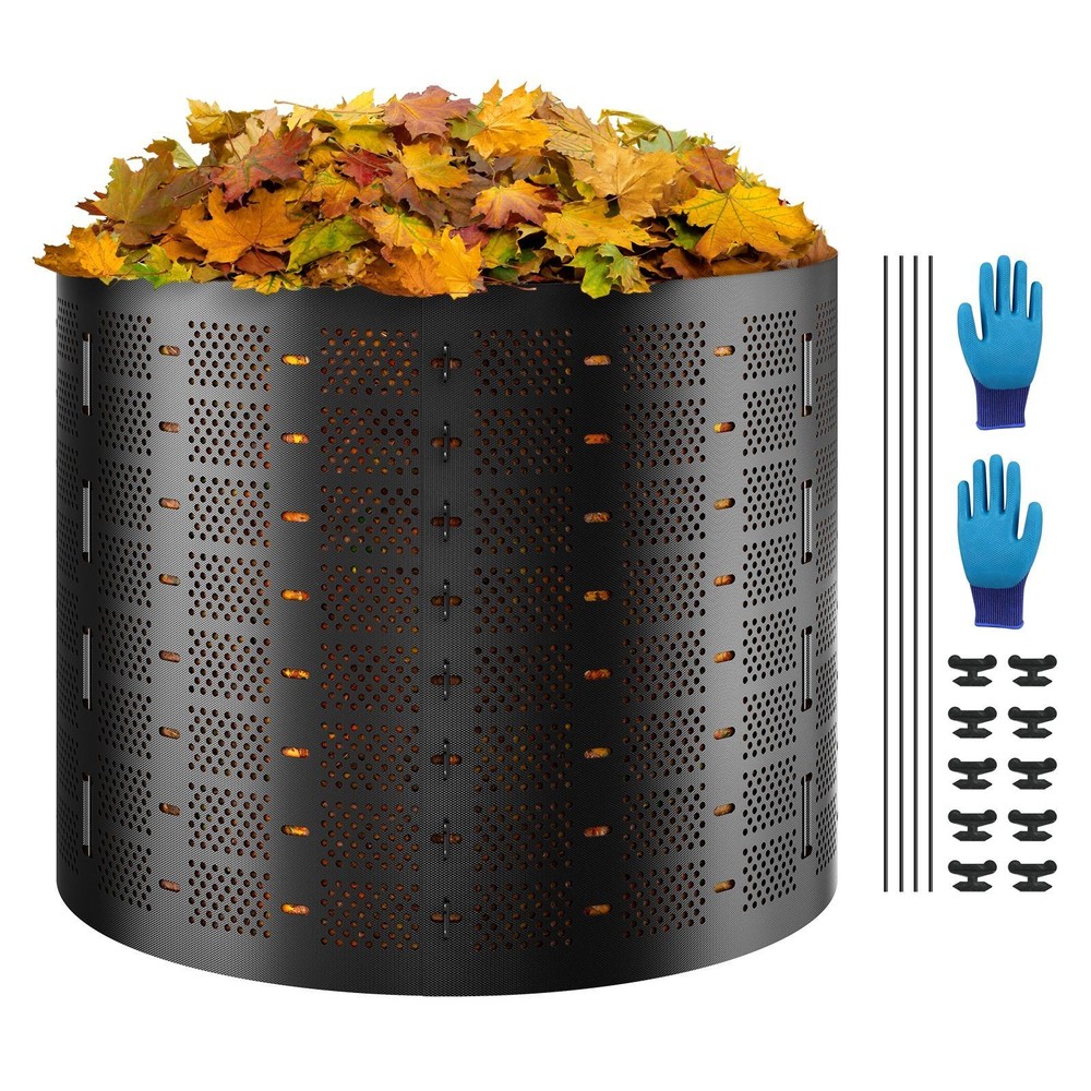 Expandable Compost Bin 220 Gal, HDPE, Fast-Assembly, Eco-Friendly