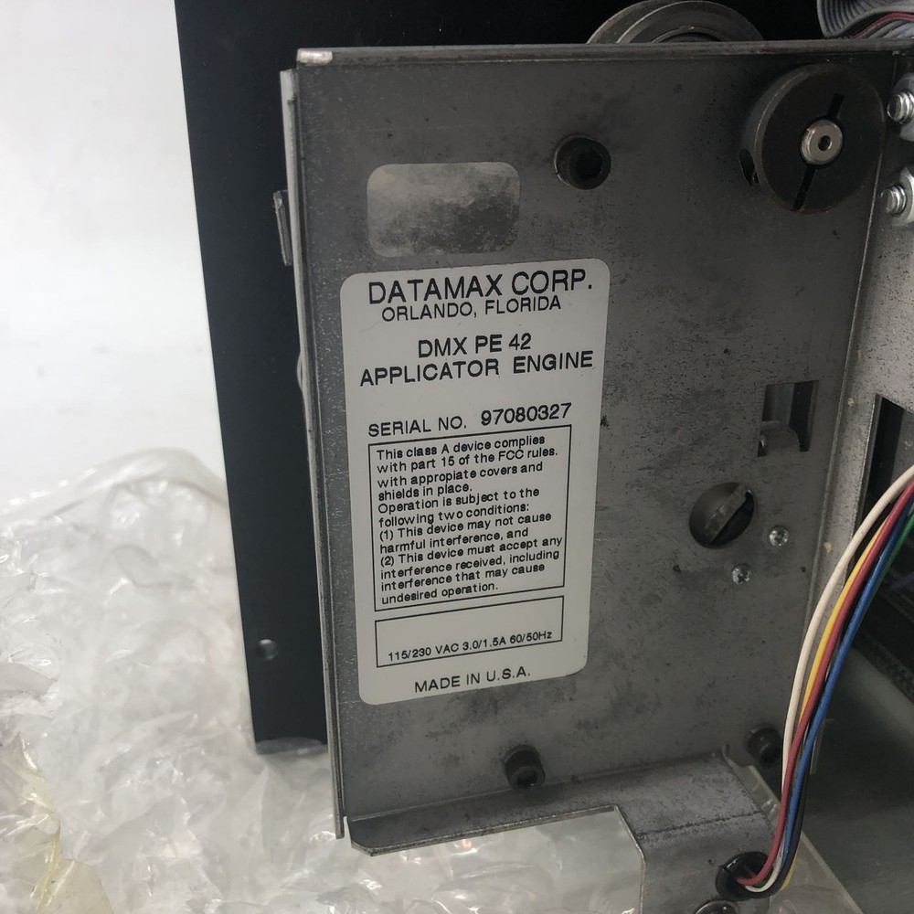Datamax DMX-PE42 Label Applicator Engine 115/230VAC Includes Test Print New