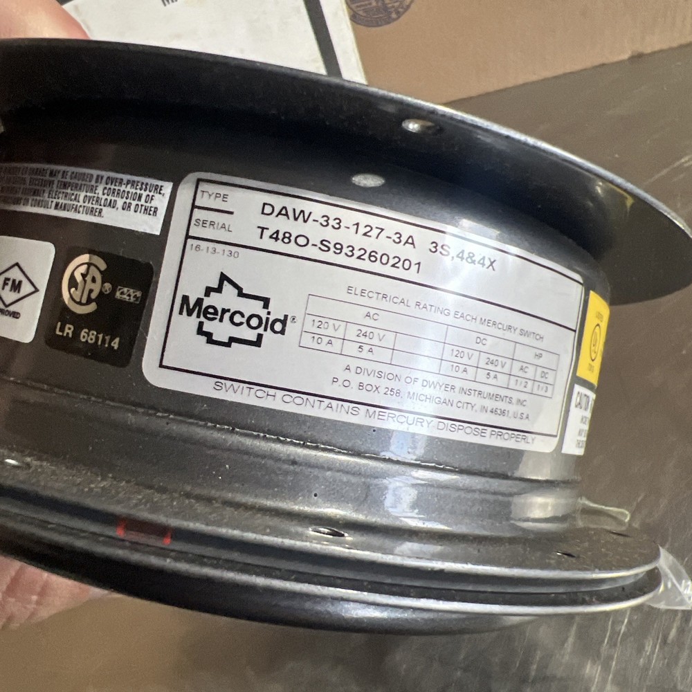 MERCOID DAW-33-127-3A Nos Surplus