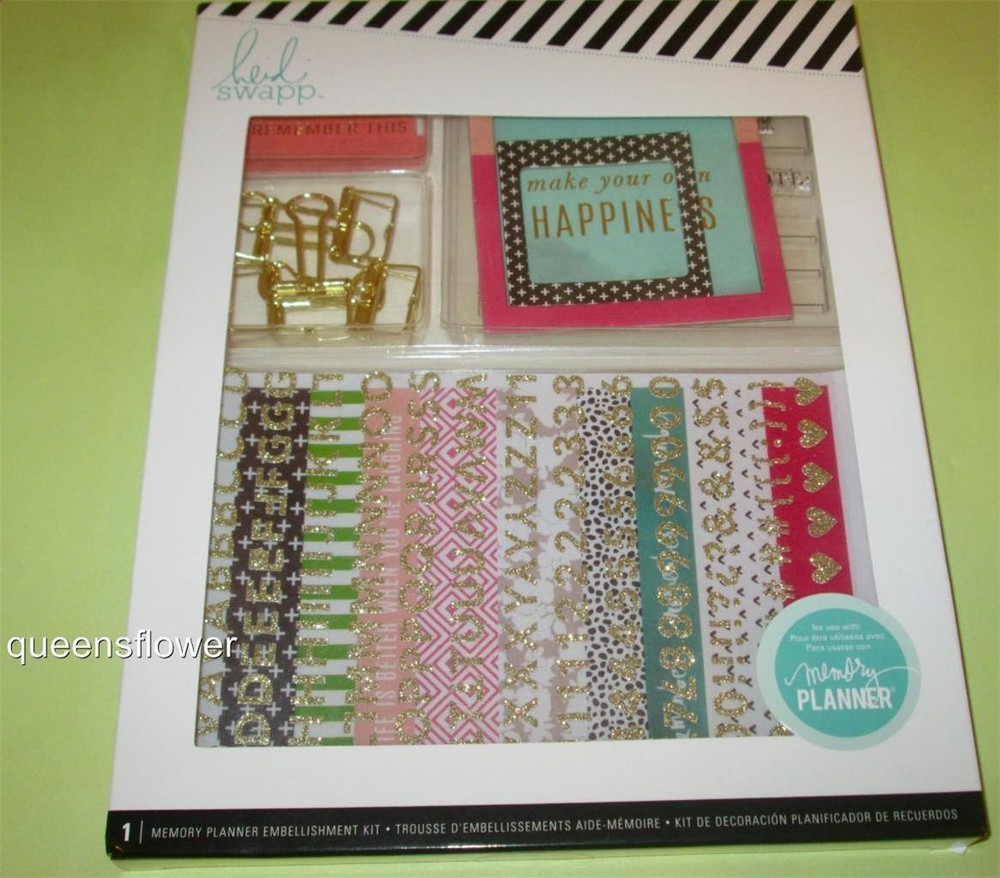 HEIDI SWAPP EMBELLISHMENT KIT FOR MEMORY PLANNER