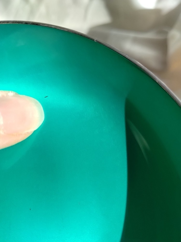 Vtg Reed & Barton TEAL GREEN Silver Plate Enamel Bowl small trinket candy 192