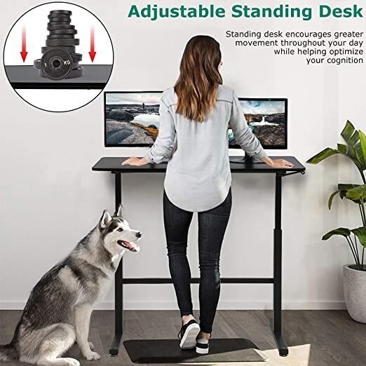 Standing Desk Converter Height Adjustable Desk Computer Workstation Desk Black