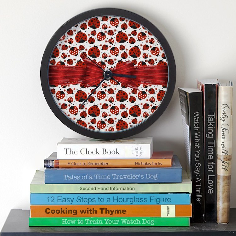 CafePress Ladybug Obsession 10" Wall Clock (1004121119)
