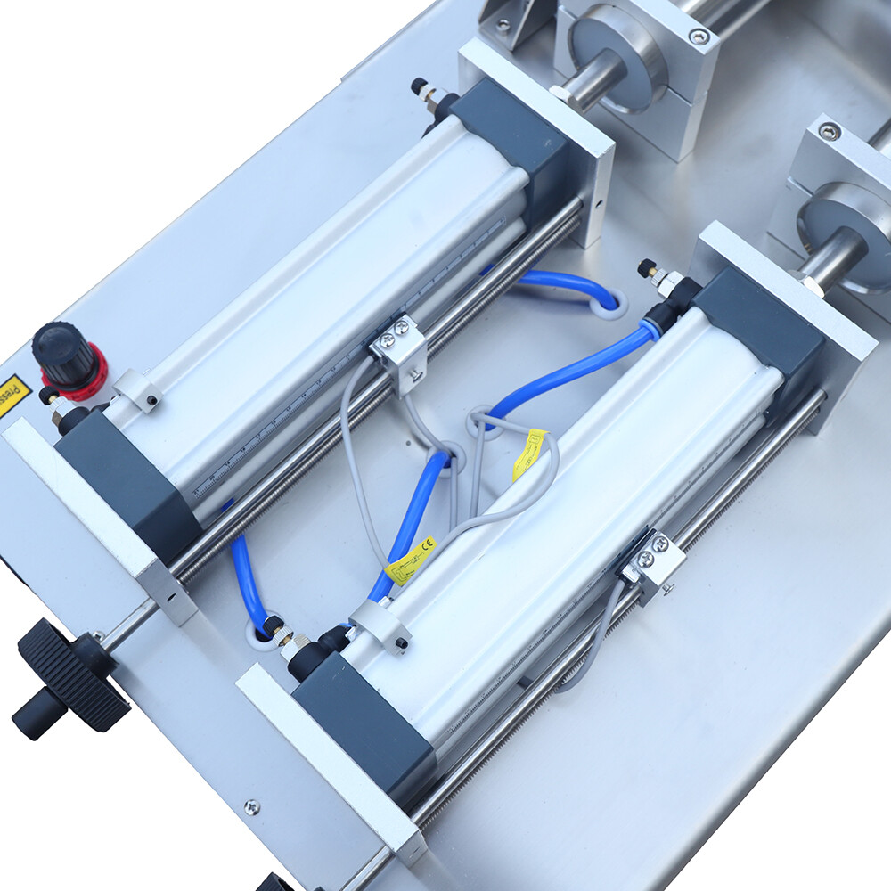 Double Head Liquid Paste Filling Machine Horizontal Pneumatic 50-500ml
