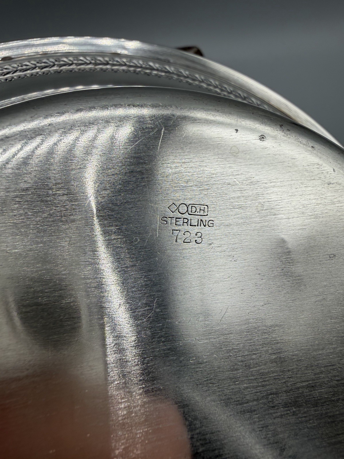 American Sterling Silver Large Shallow Bowl, 203 grams