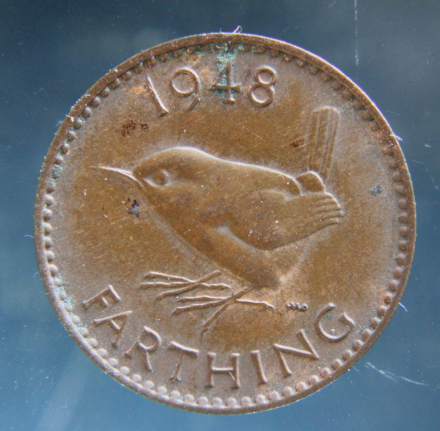 Great Britain, Farthing, 1948 bronze coin