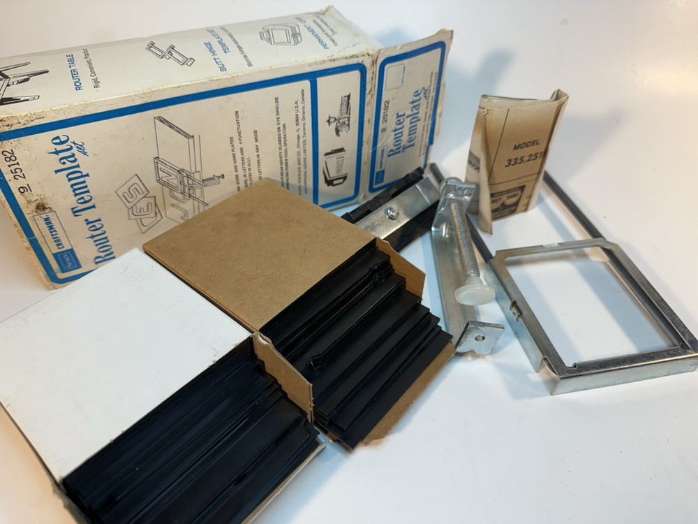 SEARS CRAFTSMAN ROUTER TEMPLATE SET #9-25182 NEVER USED