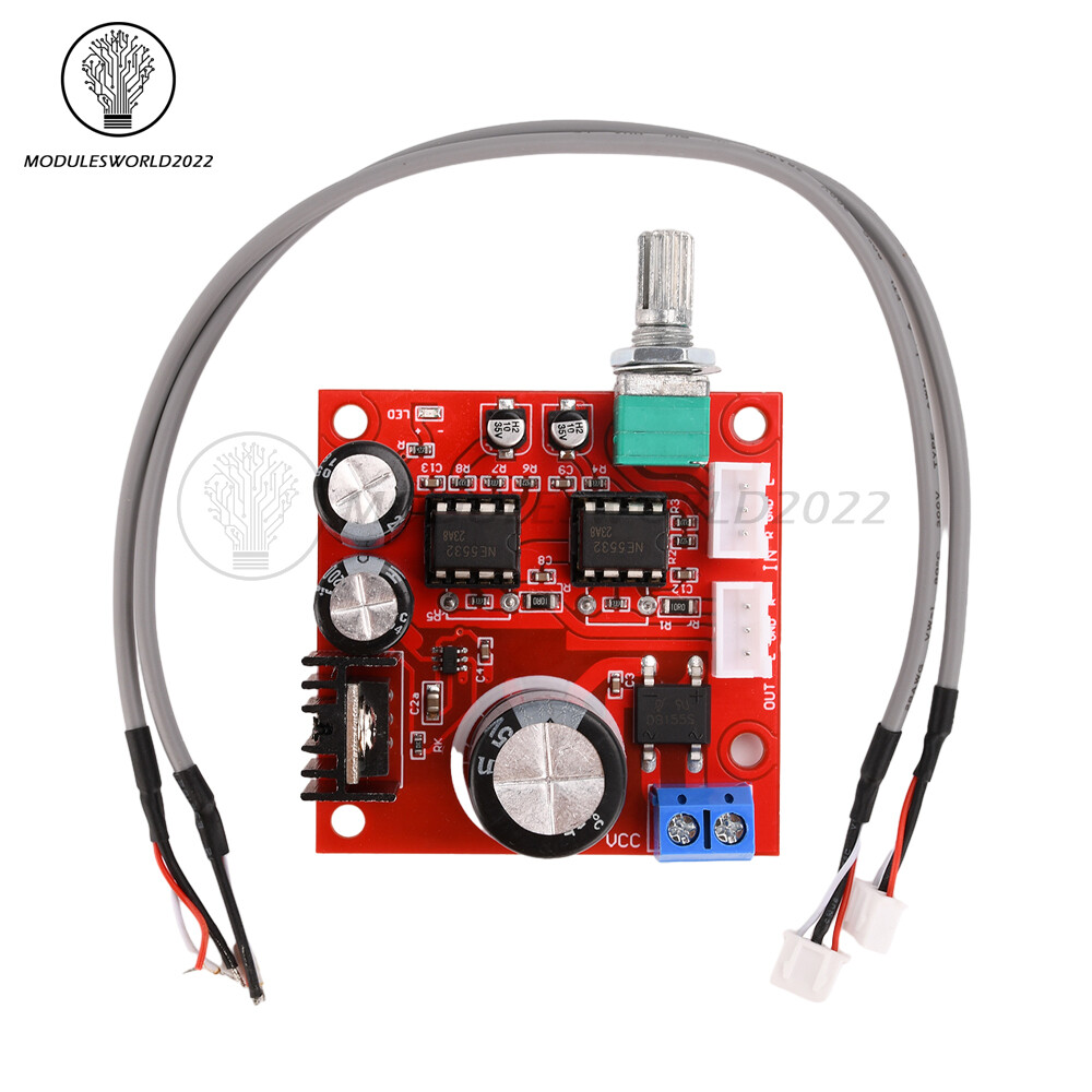 NE5532 Preamplifier Board Single Power Supply Dual Op Amp Preamplifier Module
