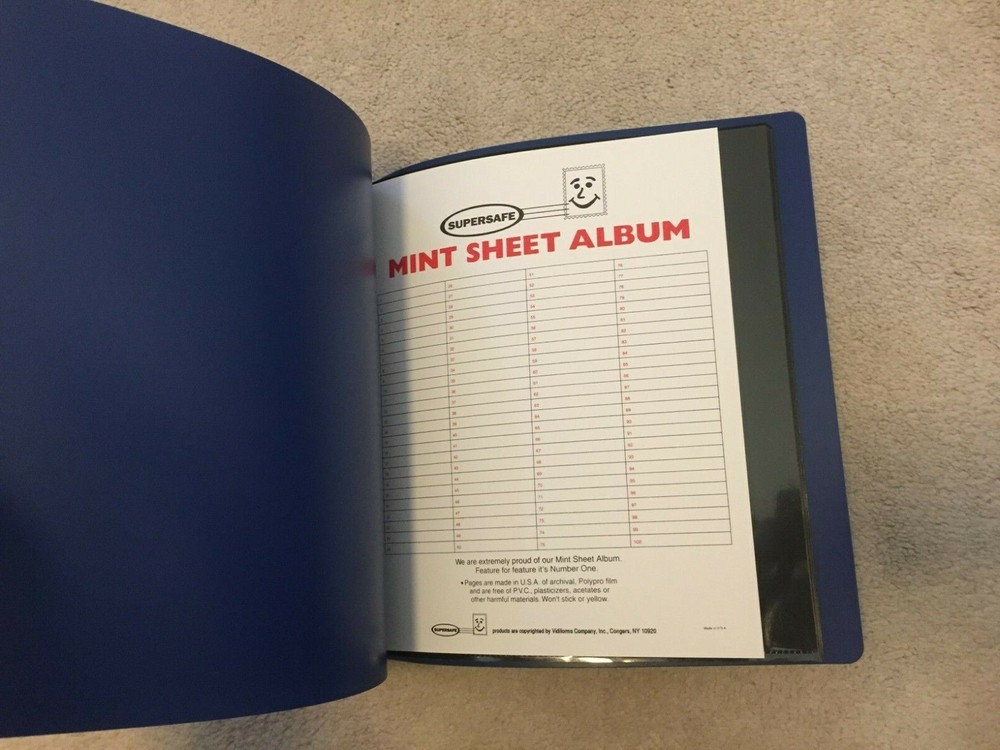 Supersafe Mint Sheet File # MF-1 for 24 Mint Sheets