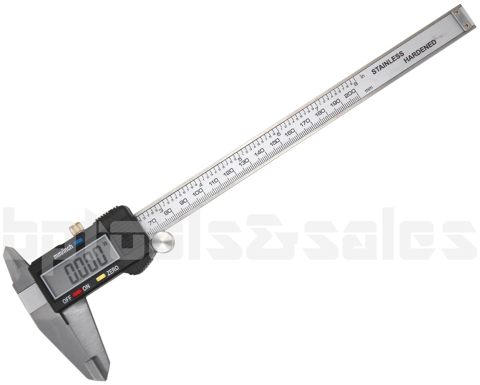 8" Digital Electronic Caliper Precision Stainless Inch/Metric LCD Dial w/ Case