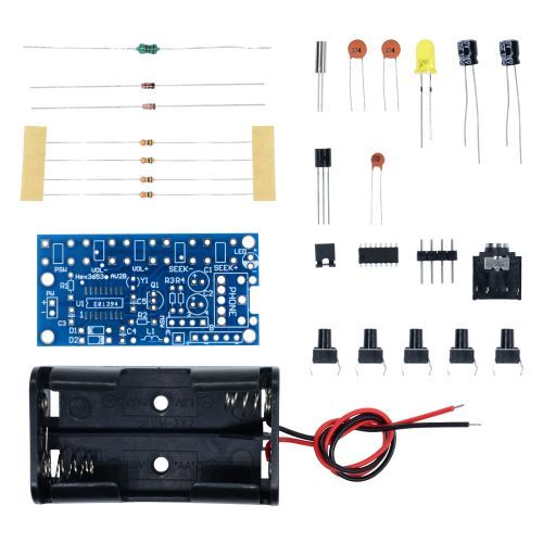 Wireless Stereo FM Radio Receiver Module PCB DIY Electronic Kits 76MHz-108MHz