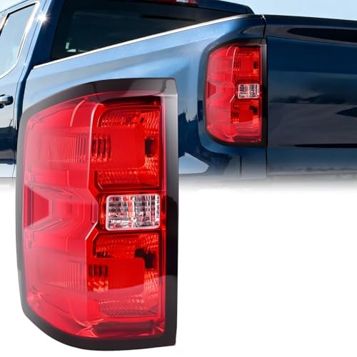 Tail Light Assembly Compatible with 2014-2019 Chevy Silverado Left Driver Side
