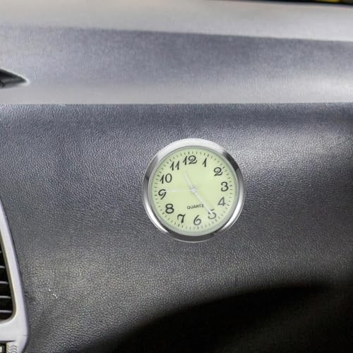 Mini Quartz Clock for Car Dashboard Analog Decorative Clock Easy Installation