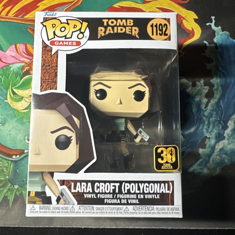 Funko Pop! Tomb Raider : Lara Croft (Polygon) #1192 With Pop Protector