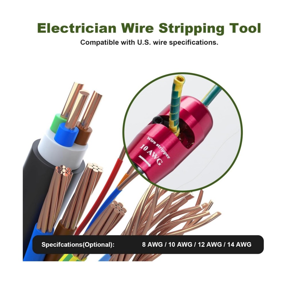 Wire Stripper - Cable Peeling Stripper Practical Rotary Stripping Tool New