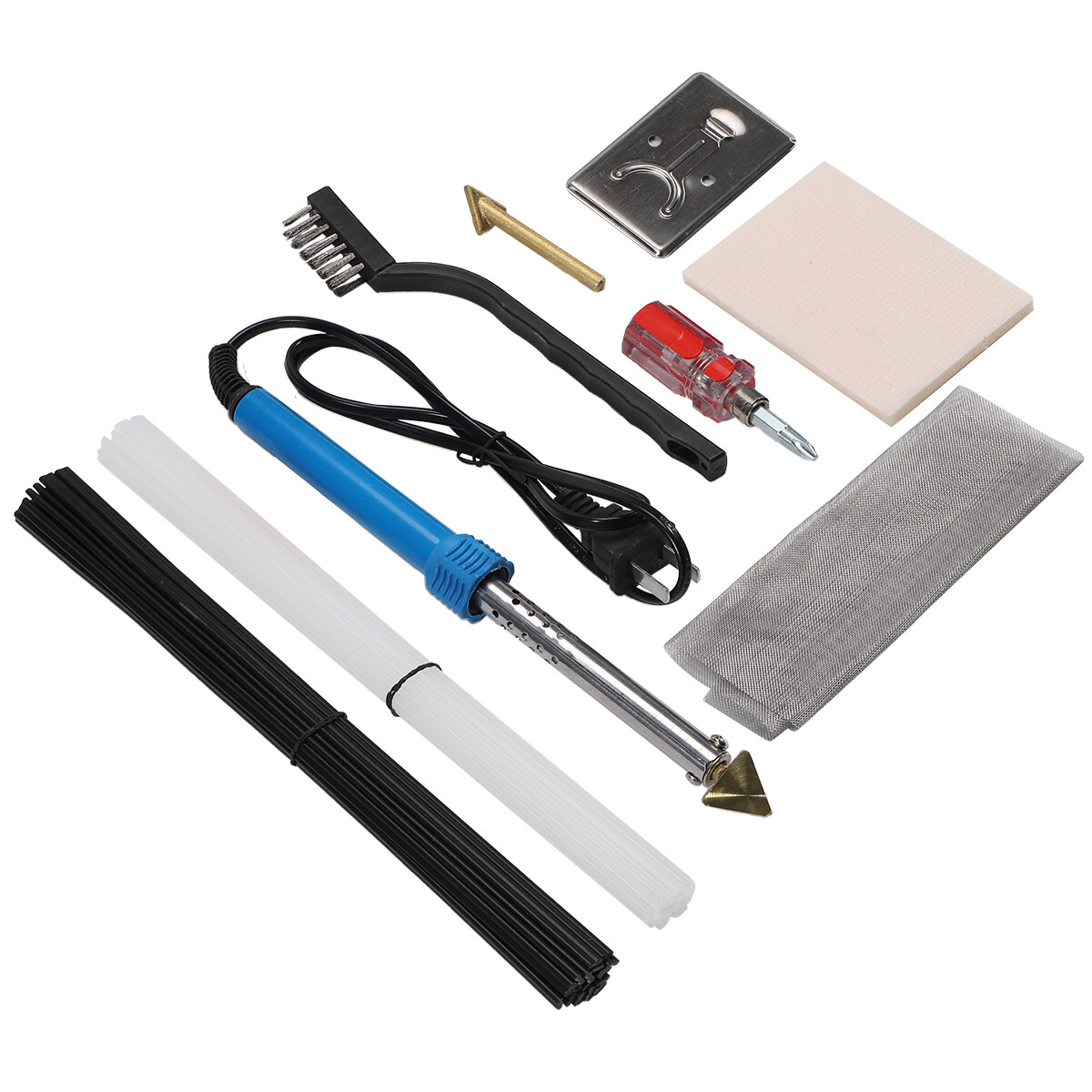 80W Plastic Welding Kit for Car Bumper Repair 110V Electric Soldering Iron NEW