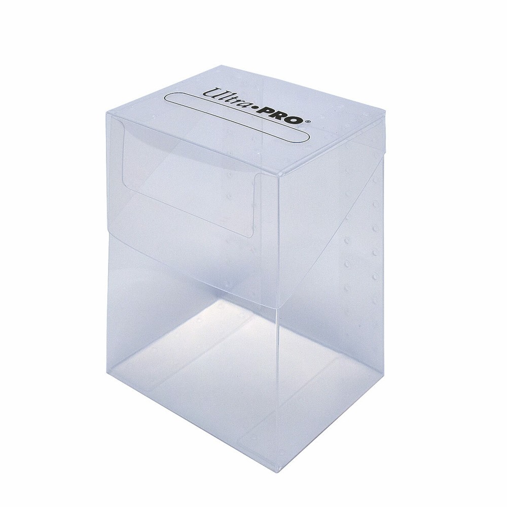 (3-Pack) Ultra Pro Toploader Box Clear Plastic Card Holder Storage Box
