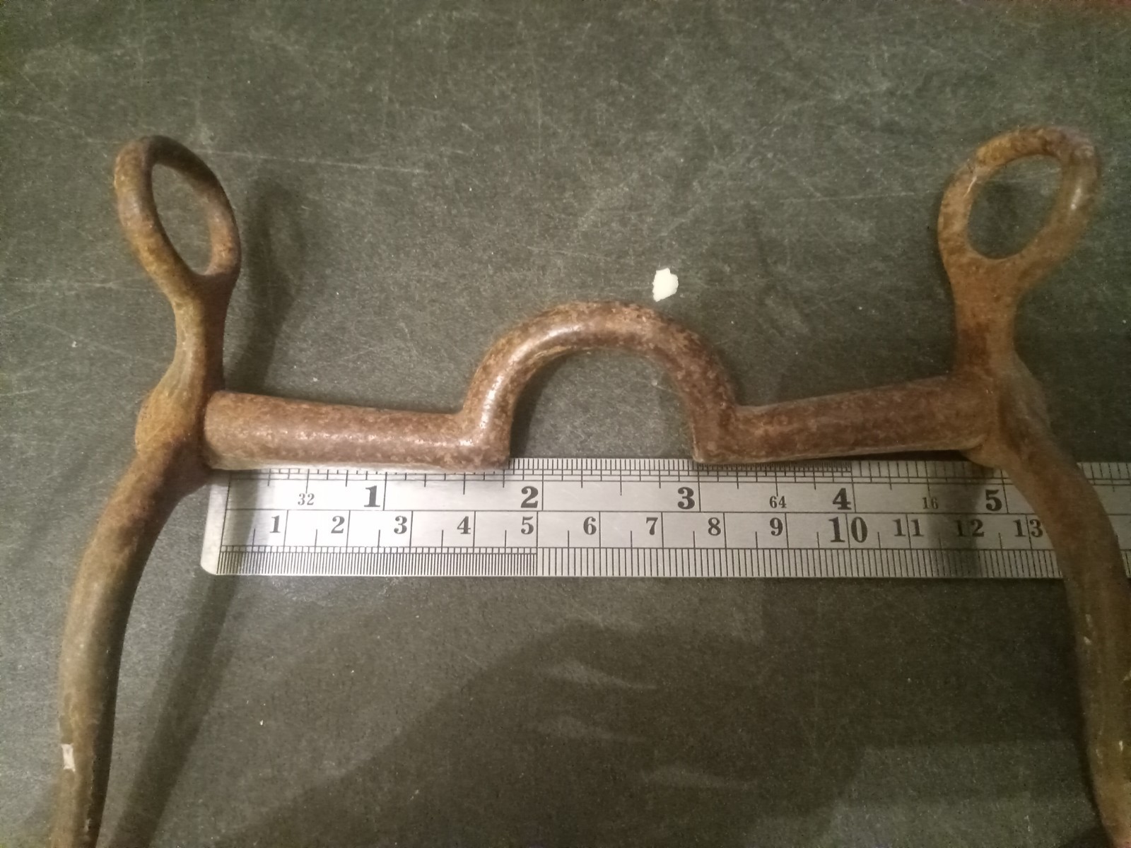 vintage Horse Bit iron 4 3/4 in mouth