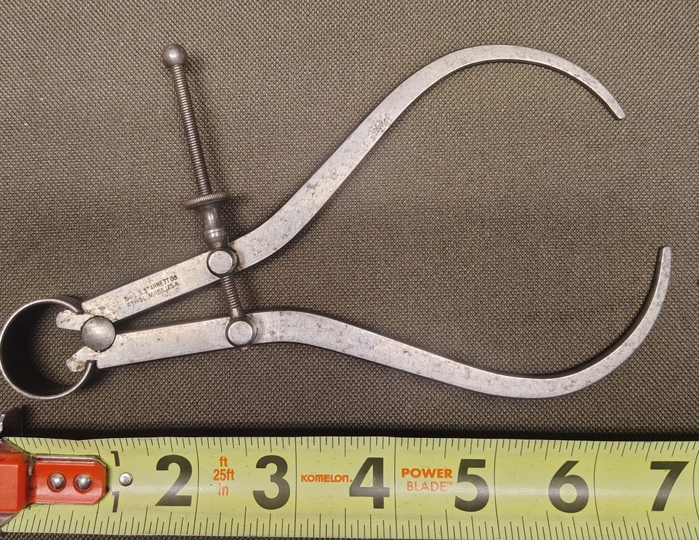 🗽 VINTAGE STARRETT 6" OD CALIPER