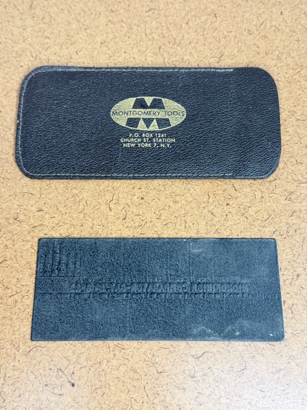 Vintage Montgomery Tools Microfinish Comparator-CAT No. S-22