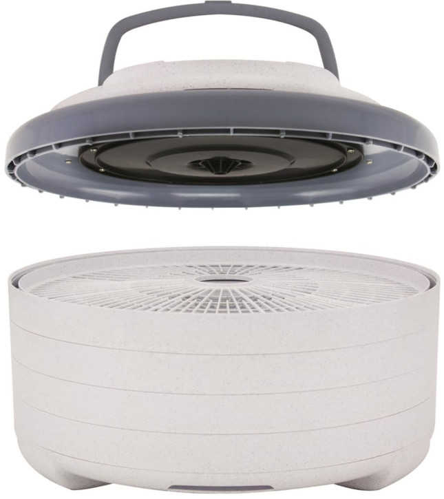 Deshidratador Digital 4 Bandejas Snacks Fruta Carne Verduras Gris, Nuevo