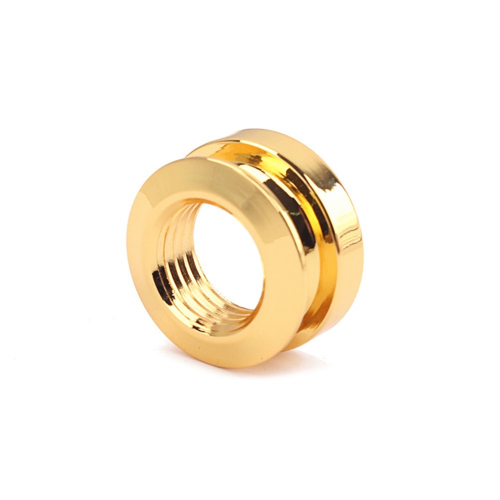 3 Pcs Guitar Strap Jack Endpin Adaptor Acoustic Button Gold Replacement