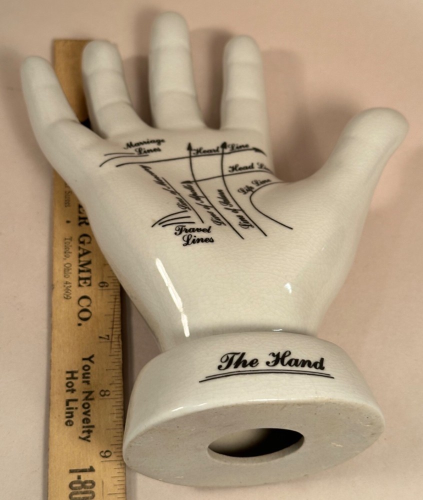 Palmistry Hand Display, Ceramic