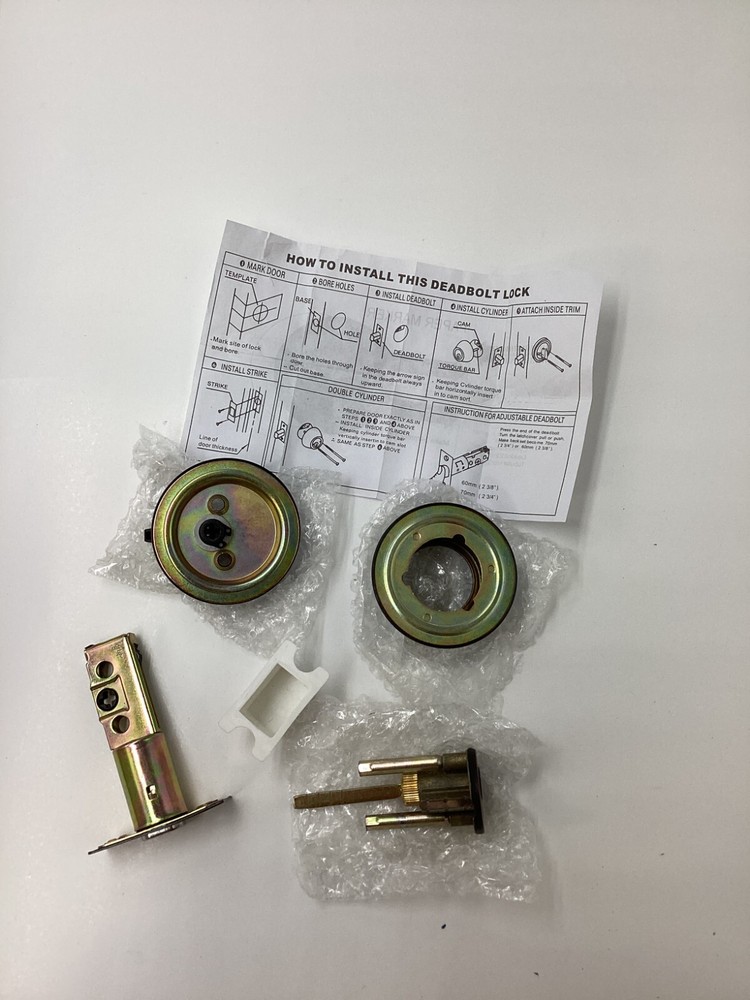ADJUSTABLE DEADBOLT LOCK CYLINDER BRASS MATERIAL