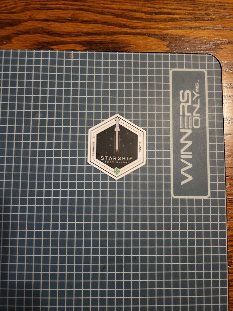 SPACEX STARSHIP PROGRAM MISSION PATCH STICKER TEST FLIGHT LAUNCH- USA TEXAS