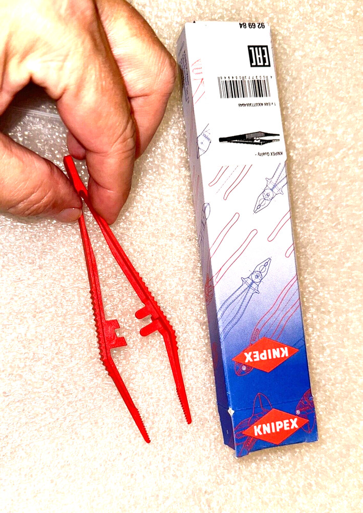 Knipex Tweezers For Electronics & Other applications / Red Plastic – Germany