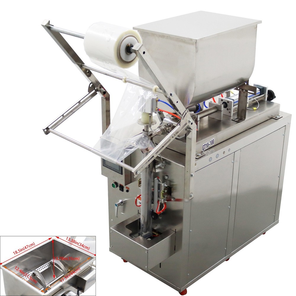 10-100ml Auto Quantitative Fill Machine for Paste&Liquid Horizontal Mix Hopper