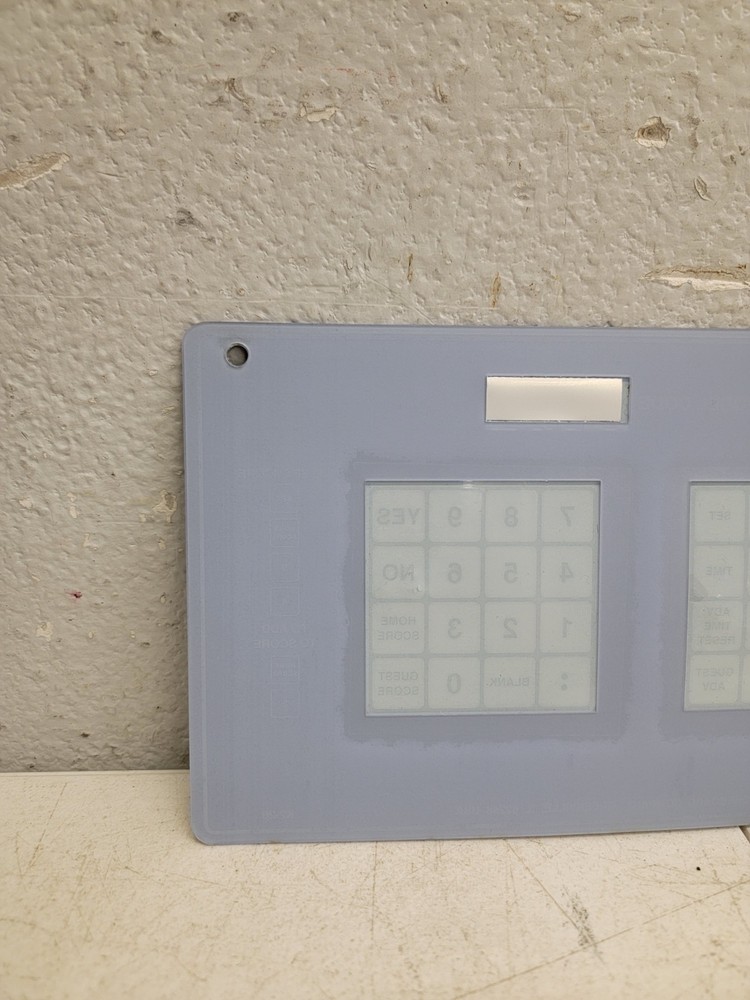 Nevco Scoreboard Controller Operator Button Overlay Model 222-2583