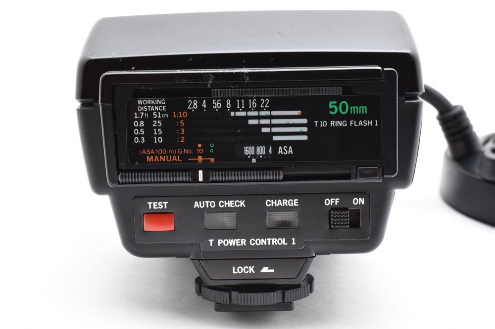 Olympus T10 Ring Flash 1 with T Power Control 1 Macro Ring Flash for OM System