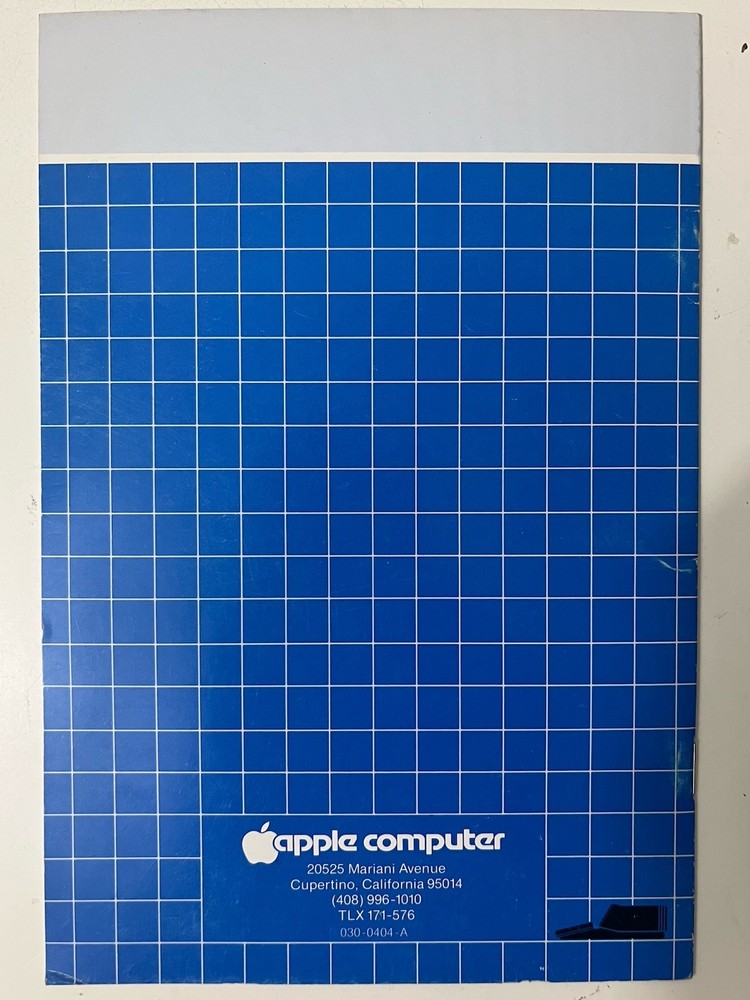 Vintage 1982 Apple III System Utilities Exercise Booklet Apple Computer Inc.