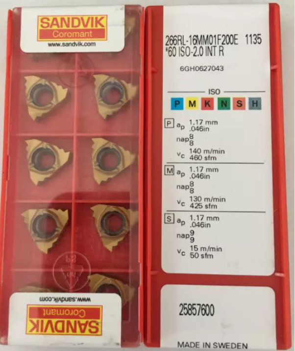 10 PCS  ORIGINAL  INSERTS  266RL-16MM01F200E 1135