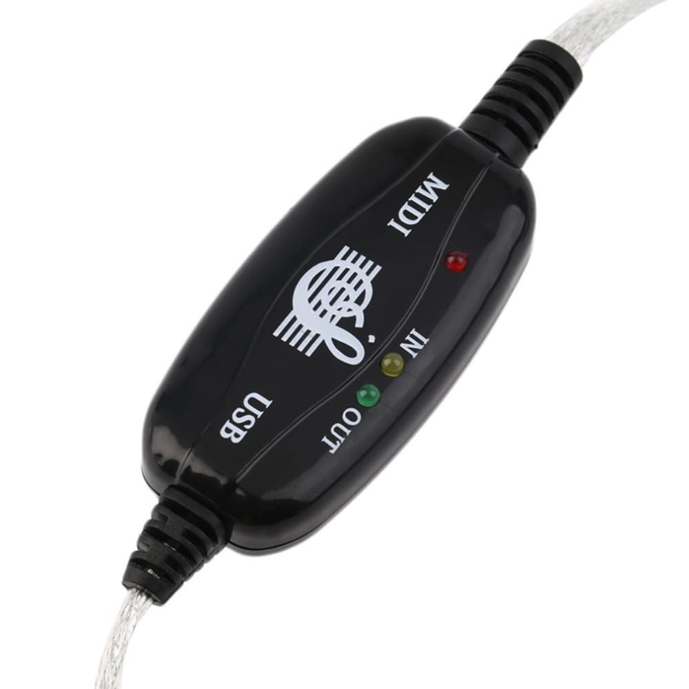 MIDI to USB Cable-Upgrade Professional Plug & Play 16 Channel Interface for K...