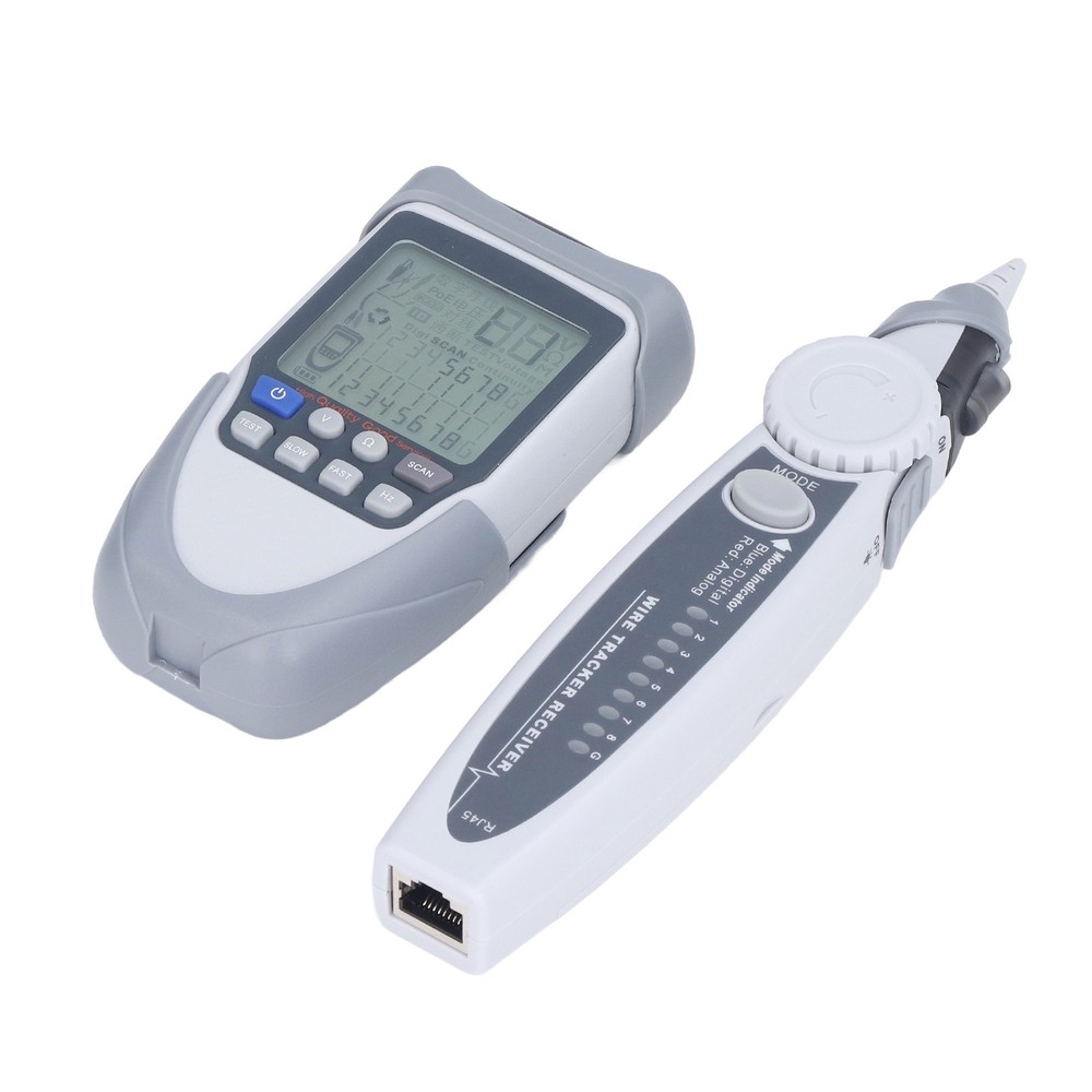 Digital Network Cable Tester With LCD Analogue/digitizing/POE Support For