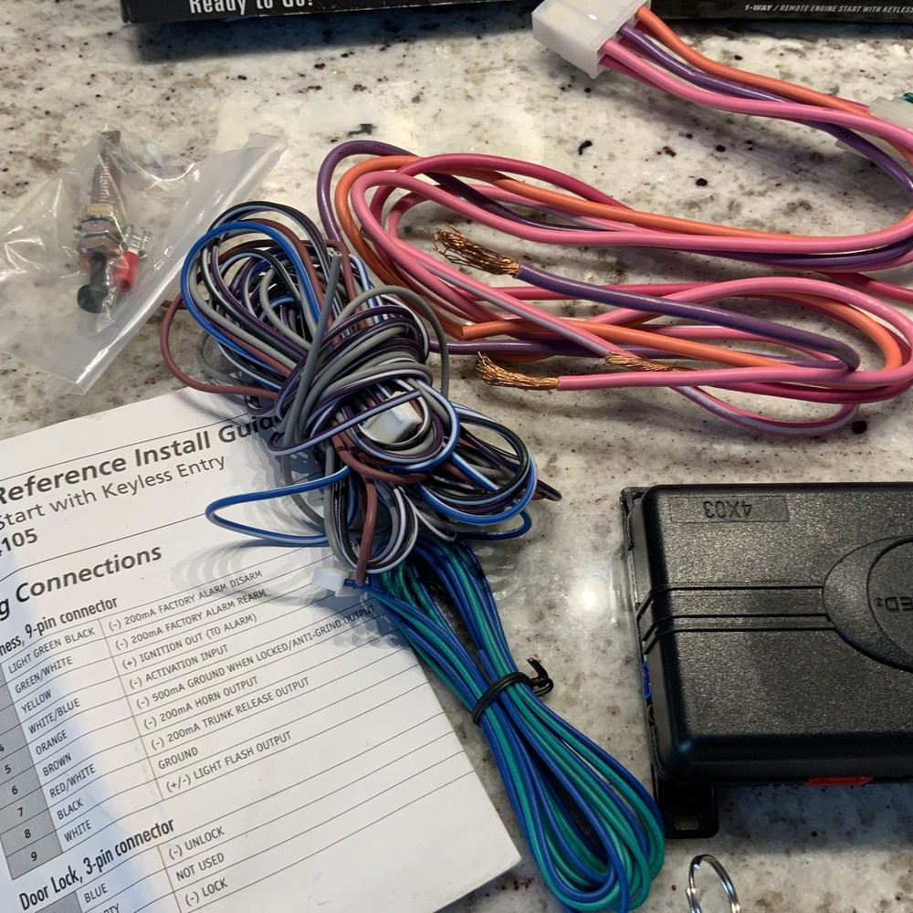 Avital 4103LX Remote Start with Two 4-Button Remotes - Black