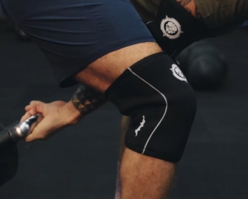 Knee Sleeves (1 Pair), 7mm Compression Knee Braces for Medium Black