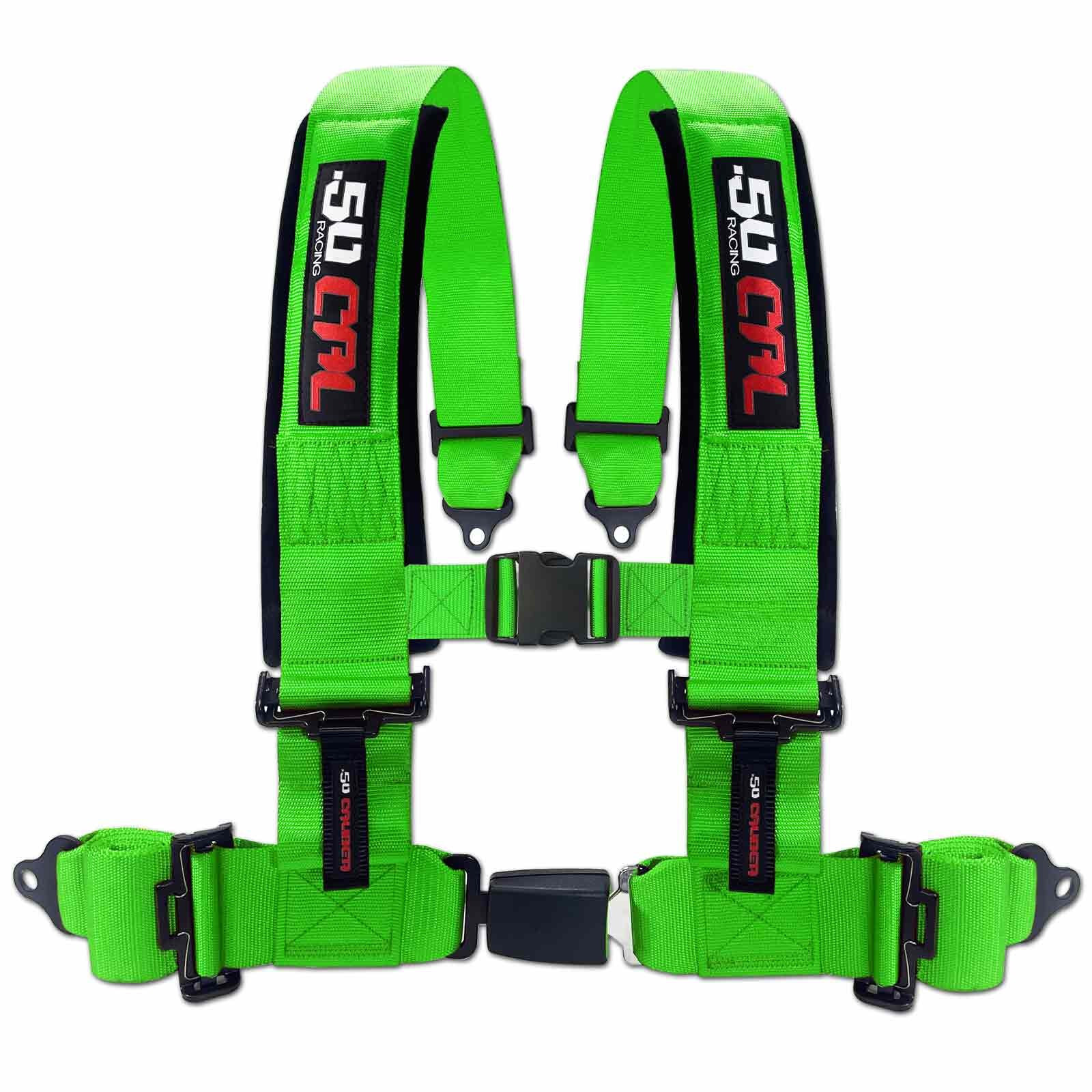 4 Point 2 Inch 3 Inch Racing Harness SxS Off Road Push Button Buckle Seat Belt