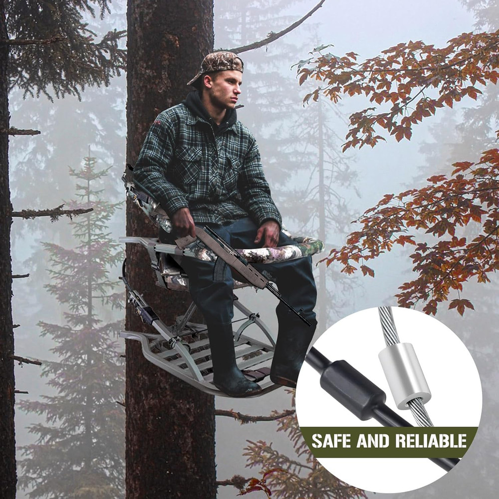 Replacement Tree Stand Cables, 2PCS Replacement Cables for Climbing Treestand, H