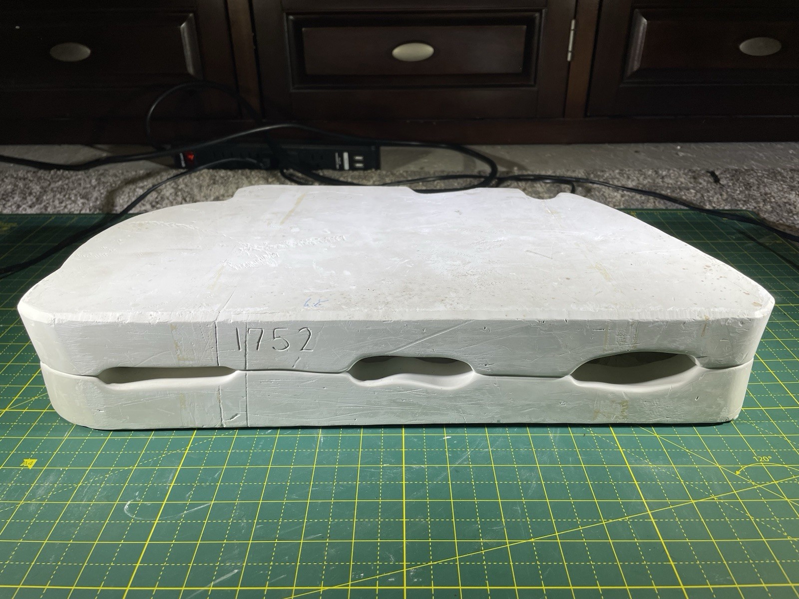 Nowell's NM-1752 Christmas Tree Santa Wreath Candle & Stand Ceramic Slip Mold