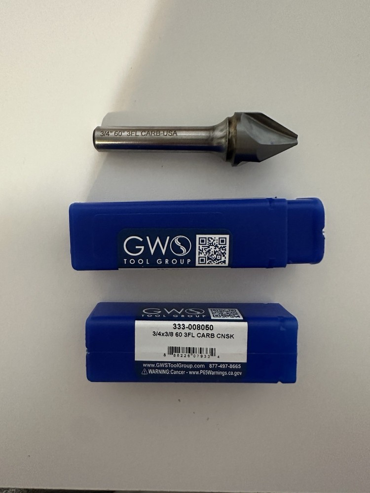 GWS Tool 3/4 60 3FL Carbide Countersink