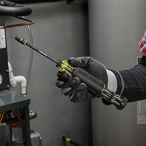 14-in-1 Adjustable Screwdriver with Flip Socket, HVAC Nut Drivers & Impact Bits