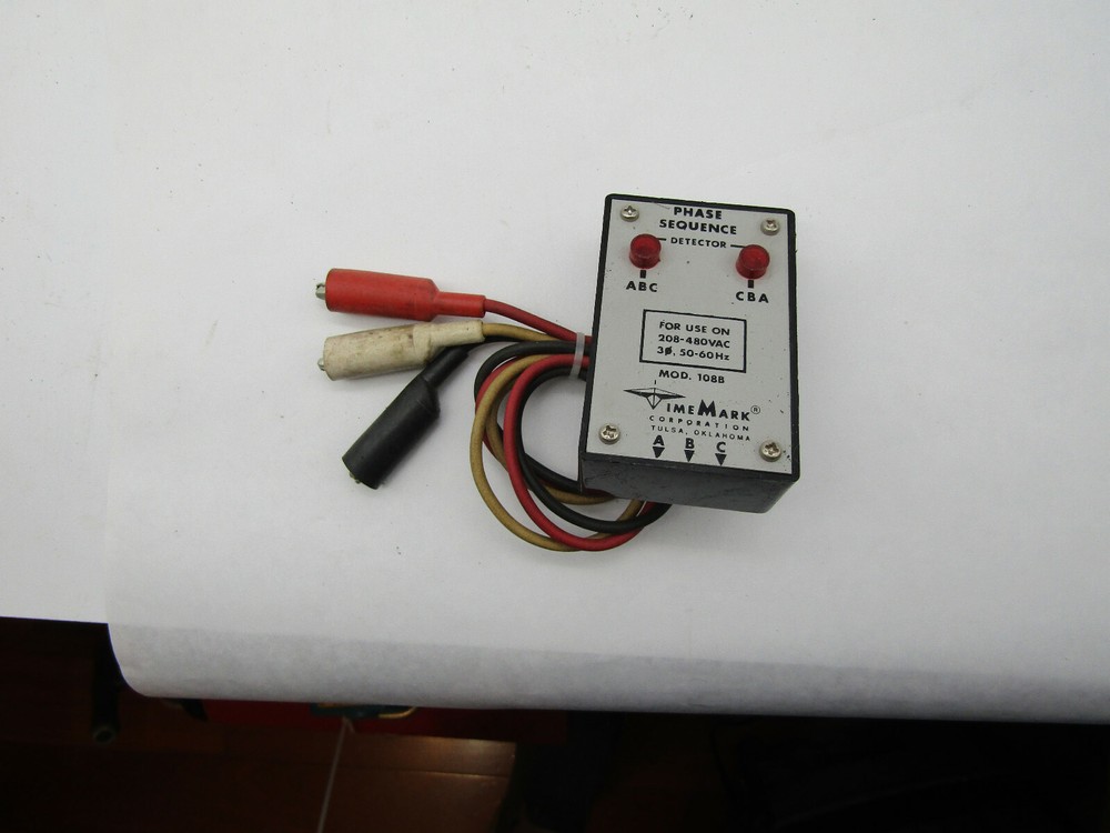 Time Mark Phase Sequence Detector 108B  bin A free ship USA