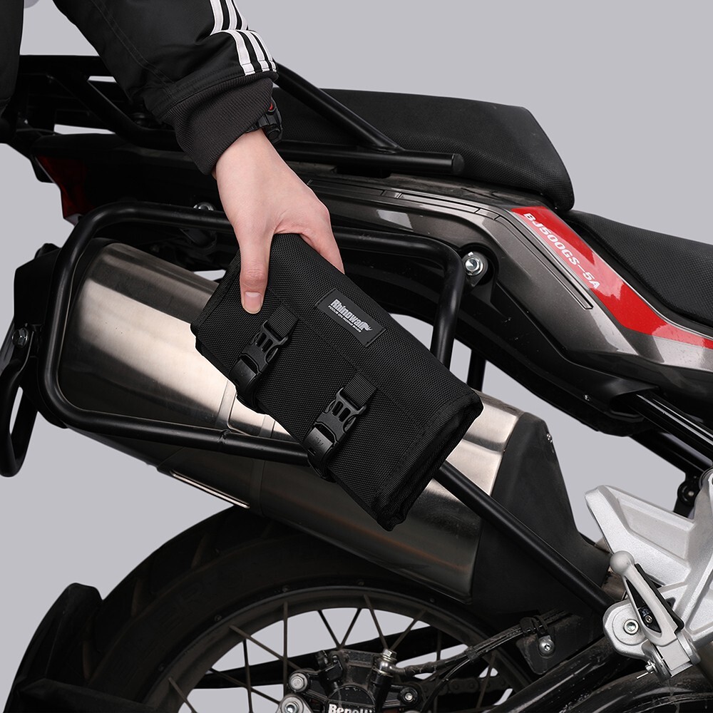 Rhinowalk Motorcycle Tool Bag Portable Pouch Outdoor Repair Tool Roll Pack