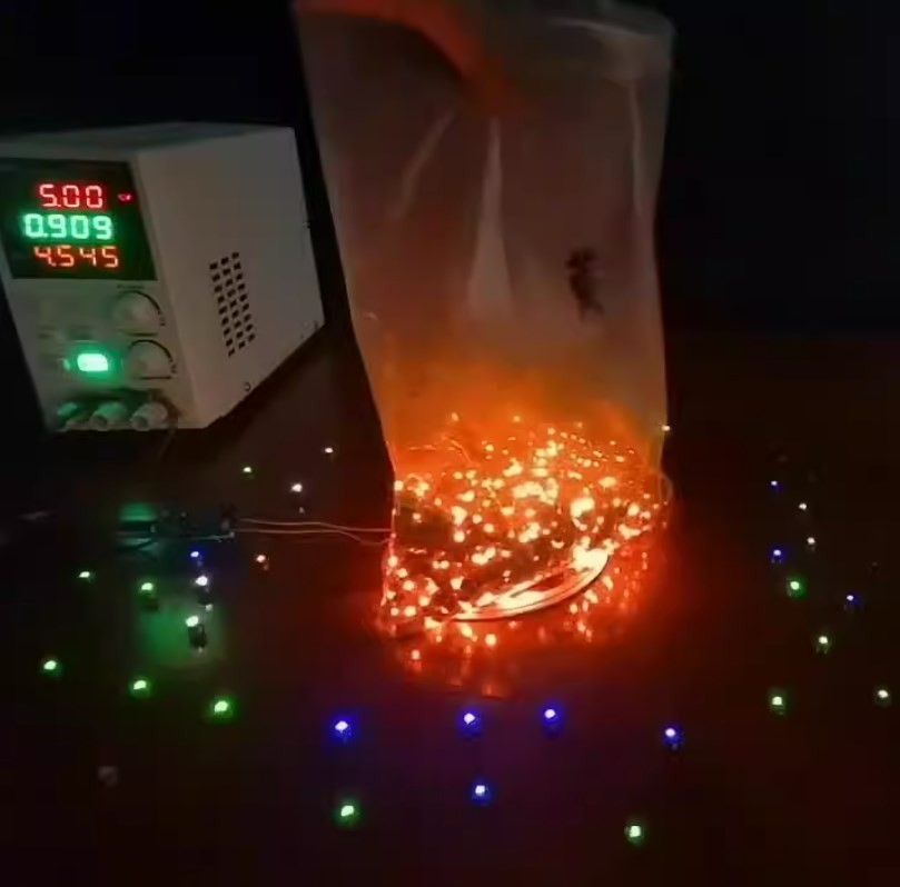 Wireless Leds Wireless Led Lights Wireless Induction Led Mini 10PCS Mixed Color