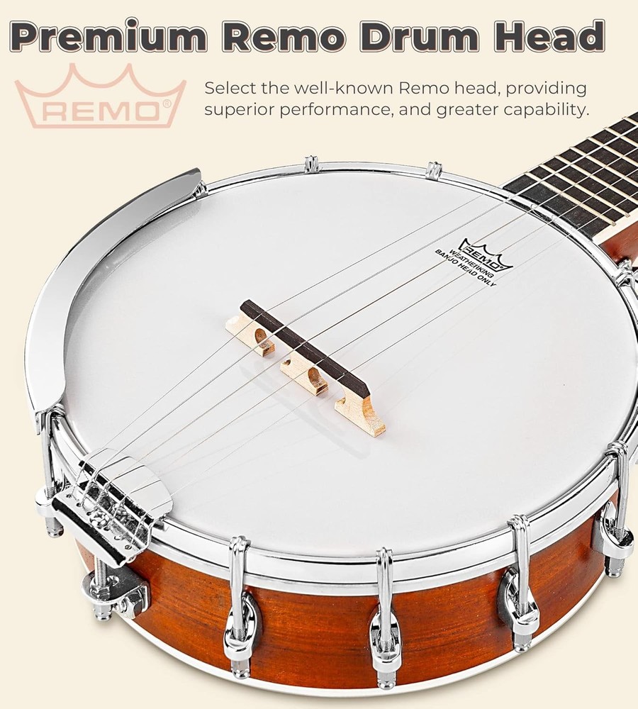 Budget-Friendly Mini Banjo with Durable Material=