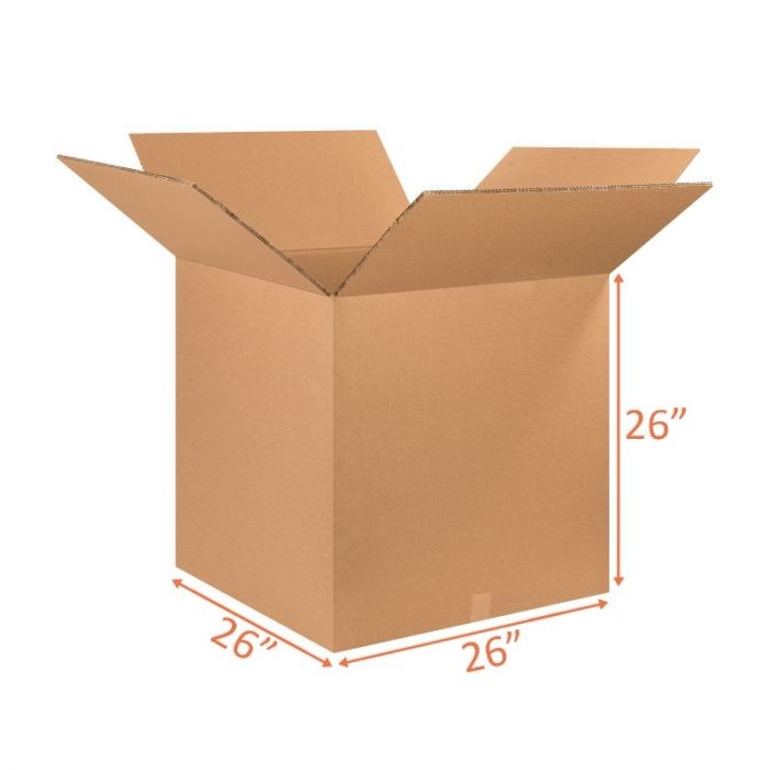 26x26x26 Double Wall Shipping and Packing Box (1 Pack)