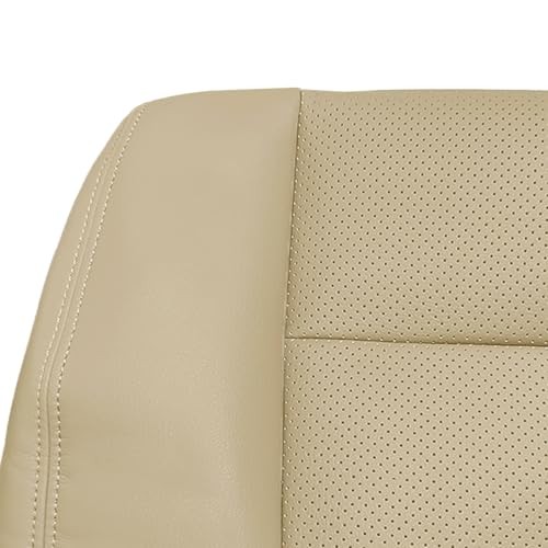 Perforated Leather Seat Cover, Replacement Tan Front Driver Side Driver Bottom